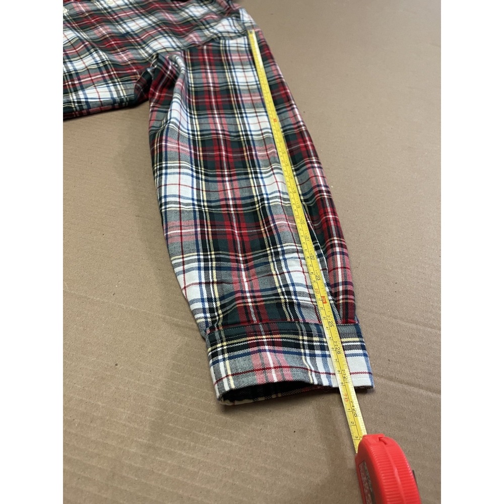Ralph Lauren Shirt Mens 3XB Big Tartan Red/White Plaid Long Sleeve Flannel‎ - Picture 8 of 12